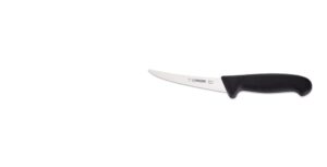 Boning Knife, Curved Highly Flexible, Giesser, 13cm – Black Handle (2535 13)