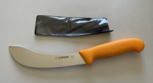 Giesser Butcher and skinning Knife, 18cm – Yellow Handle (2405 18)